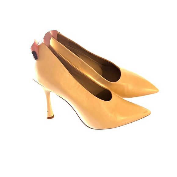 SAM EDELMAN Hilton‎ Ecru Leather Pumps Sz 9.5 - Picture 7 of 8